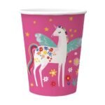 kubeczki papierowe jednorożec 250ml 8 sztuk paw