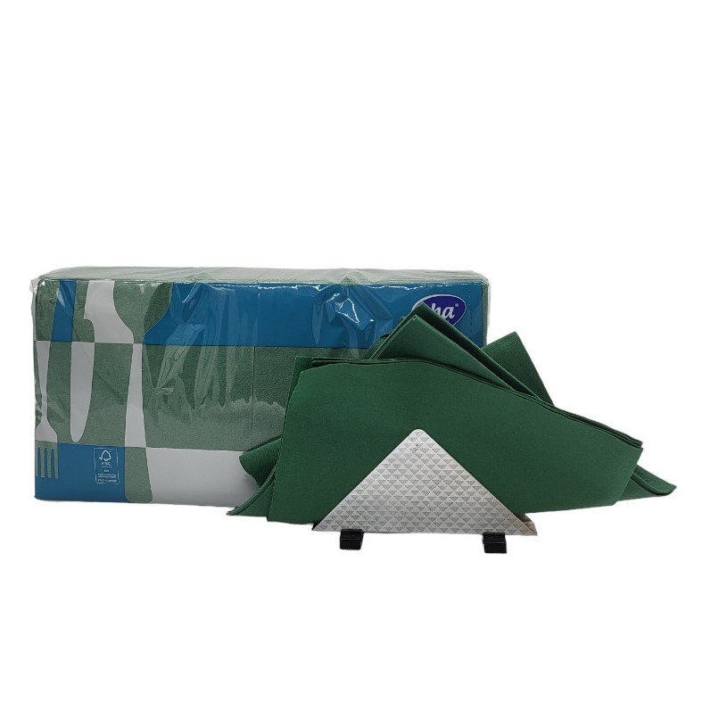 Serwetki papierowe Zielone 33x33 250szt 2w