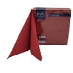 Serwetki Flizelinowe Bordowe 50szt Paw