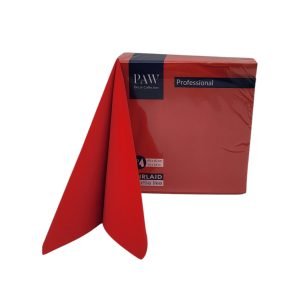 Serwetki Flizelinowe Czerwone 50szt Paw