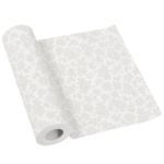 Bieżnik Flizelinowy Srebrne Róże 24m  Paw