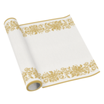 Bieżnik Flizelinowy Złoty wzór 5m Paw