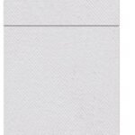 Kieszonki Srebrne Flizelinowe na sztućce 25szt. Paw