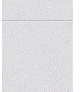 Kieszonki Srebrne Flizelinowe na sztućce 25szt. Paw