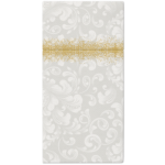 Kieszonki flizelinowe białe na sztućce 25szt. Paw - Rococo White