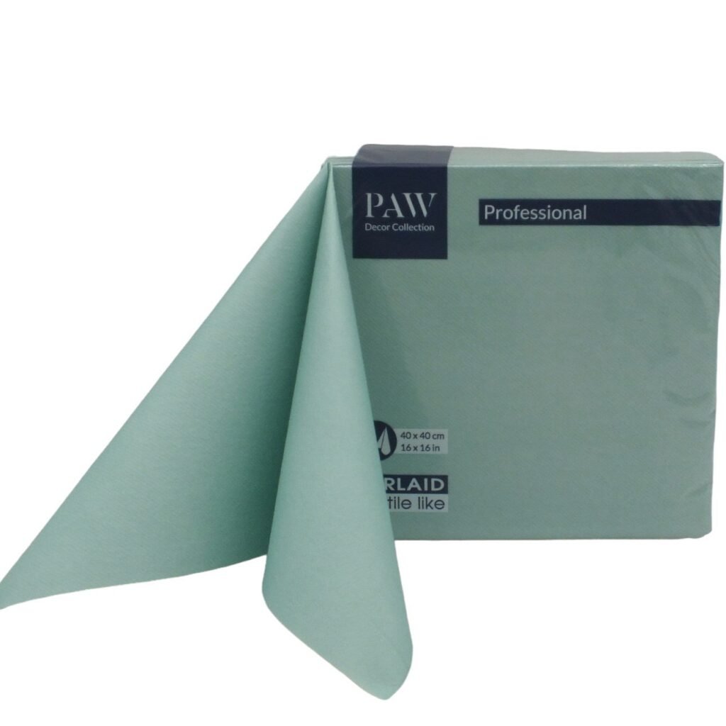 Serwetki Miętowe Flizelinowe 50szt Paw