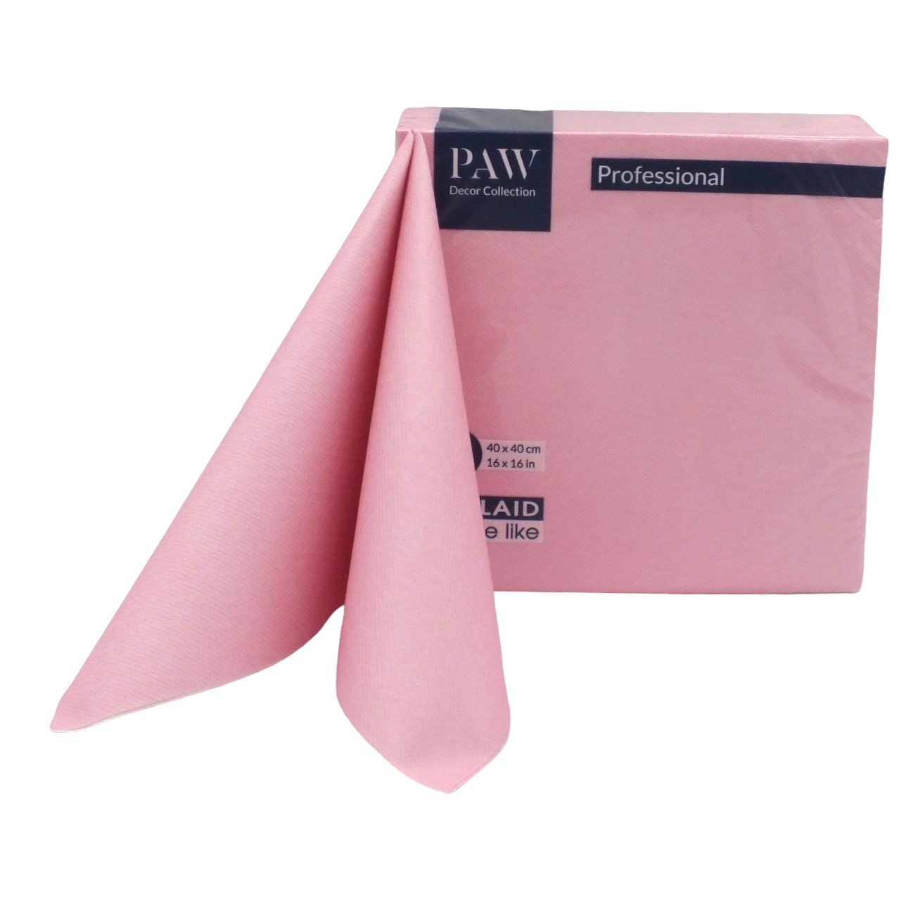 Serwetki flizelinowe Różowe 50szt Paw