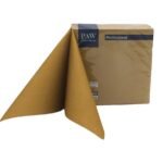 Serwetki Flizelinowe Złote 50szt Paw