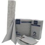 Serwetki Flizelinowe Srebrne 50szt Paw - obrazek 2