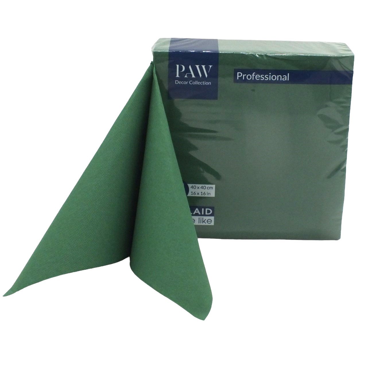 Serwetki Flizelinowe Zielone 50szt Paw