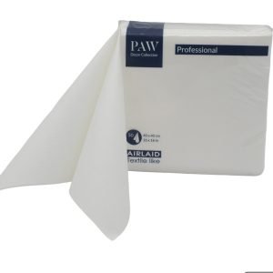 Serwetki Flizelinowe Biały 50szt Paw