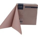 Serwetki Flizelinowe Brudny Róż 50 szt Paw