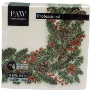 Serwetki Flizelinowe Winter Branches 50szt Paw