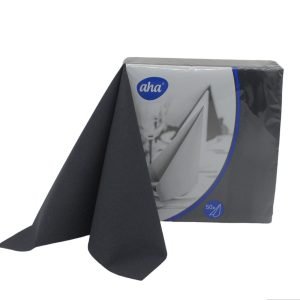 Serwetki Flizelinowe Czarne 50szt Aha