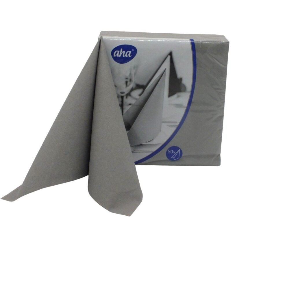 Serwetki Flizelinowe Szare 50szt Aha