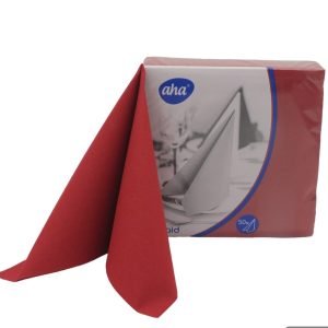 Serwetki Flizelinowe Bordowe 50szt Aha