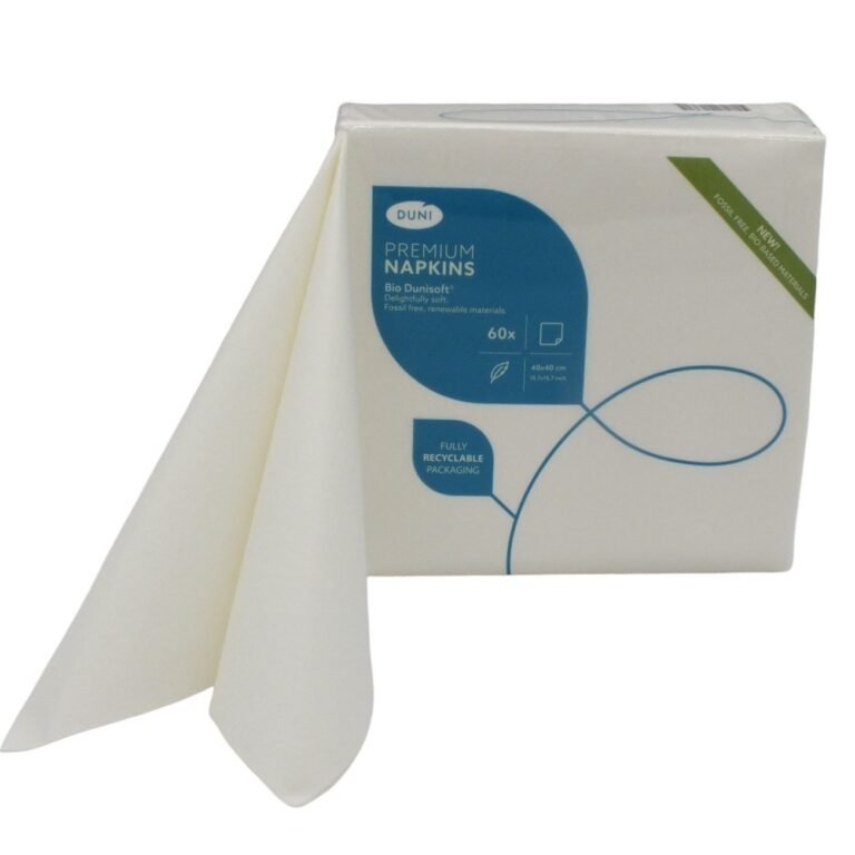 Serwetki Flizelinowe Białe 60szt Duni