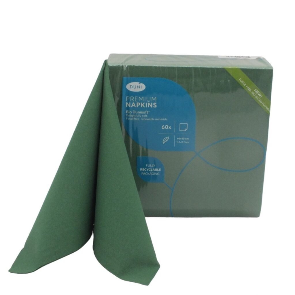 Serwetki Flizelinowe Zielone 60szt Duni