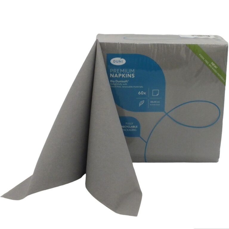 Serwetki Flizelinowe Szare 60szt Duni