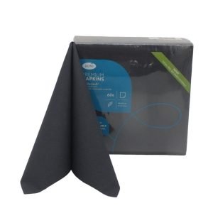Serwetki Flizelinowe Czarne 60szt Duni