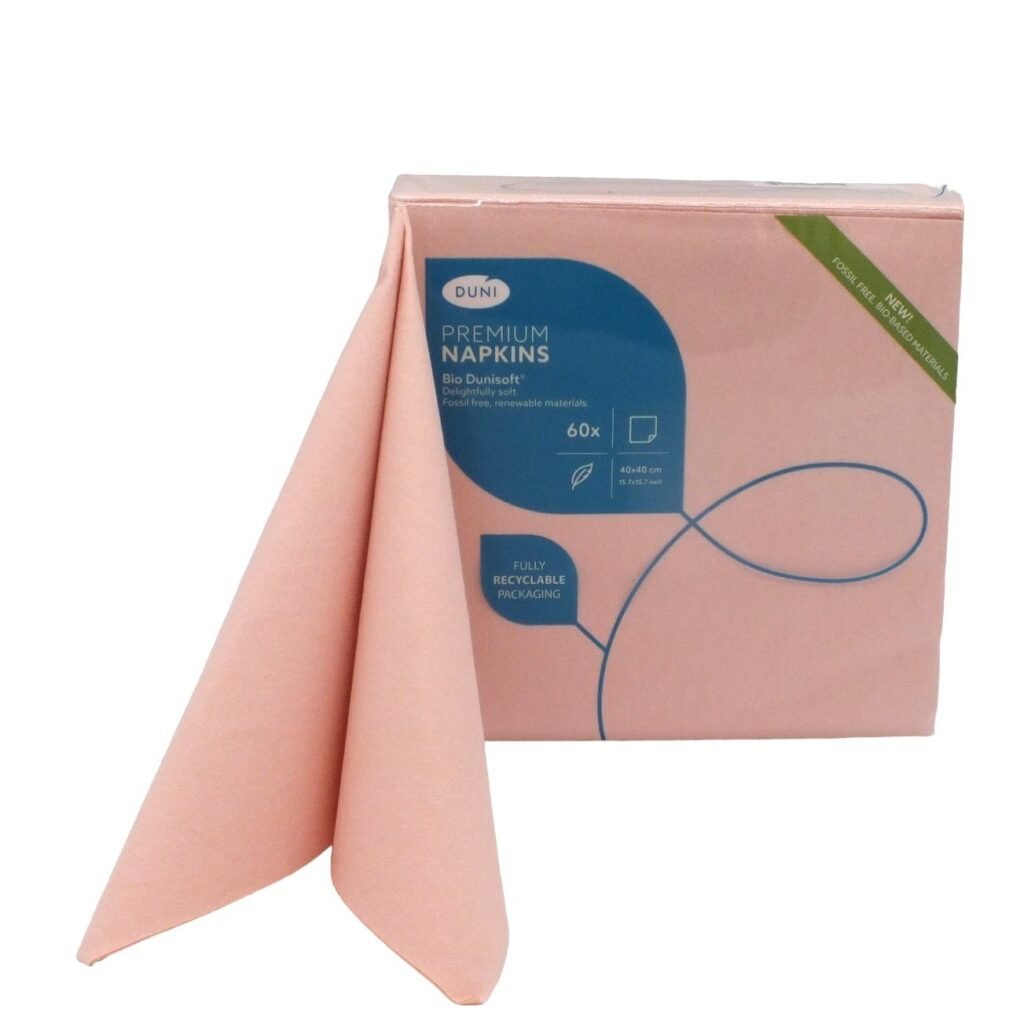 Serwetki Flizelinowe Pudrowy Róż 60szt Duni