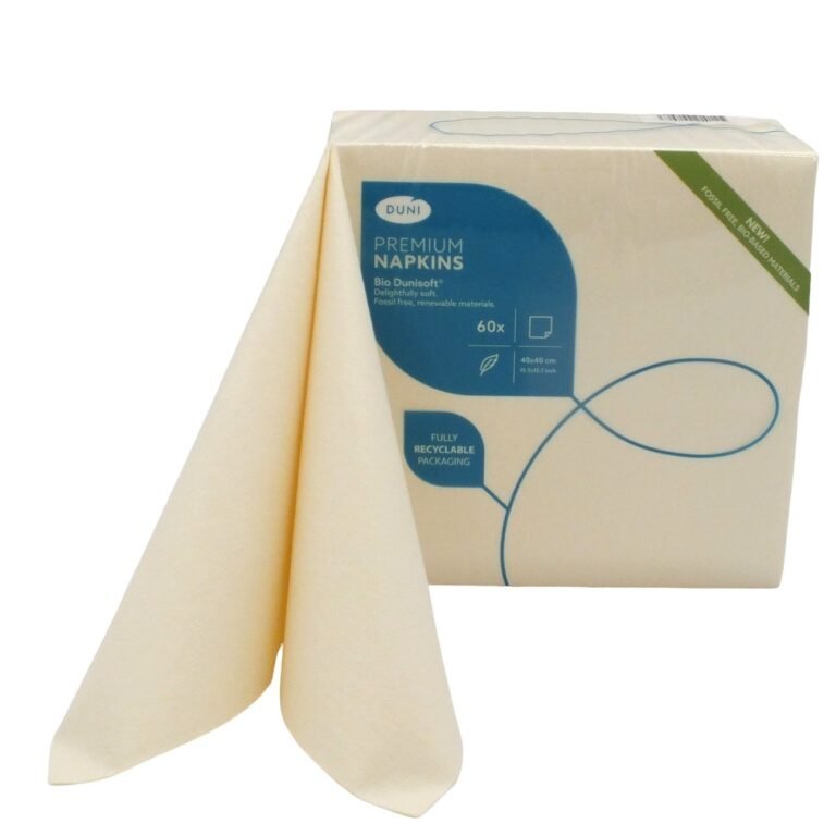Serwetki Flizelinowe Kremowe Ecru 60szt Duni