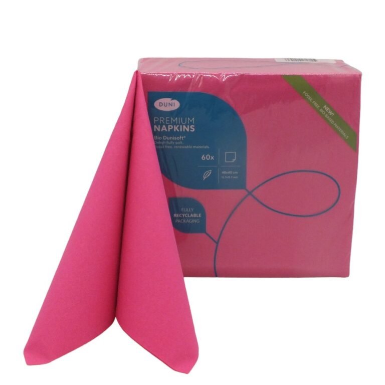 Serwetki Flizelinowe Fuksja Duni 60szt