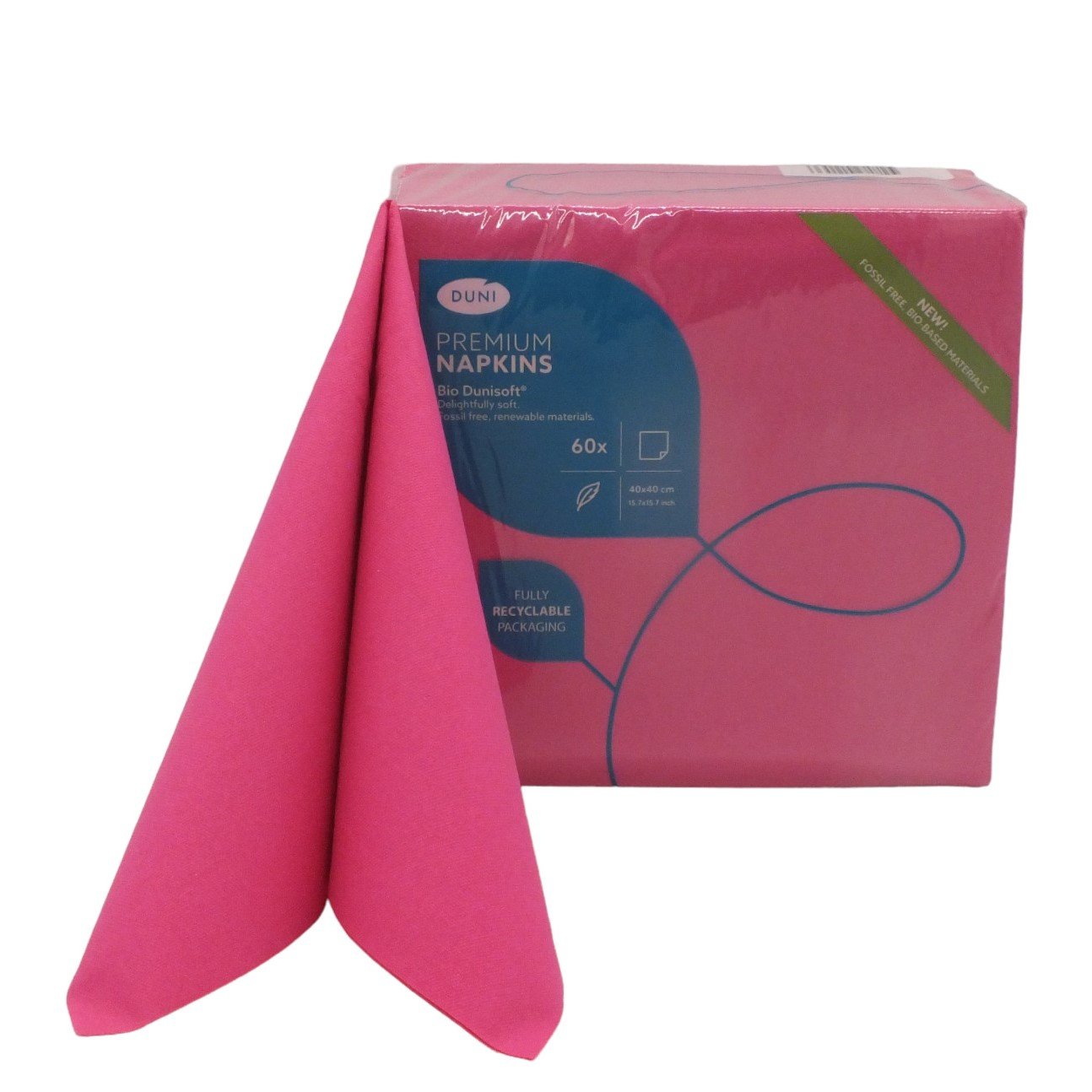 Serwetki Flizelinowe Fuksja Duni 60szt