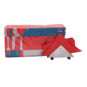 Serwetki Papierowe Czerwone 33x33 200szt 3w