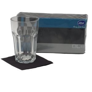 Serwetki papierowe Czarne 24x24 200 szt 2w