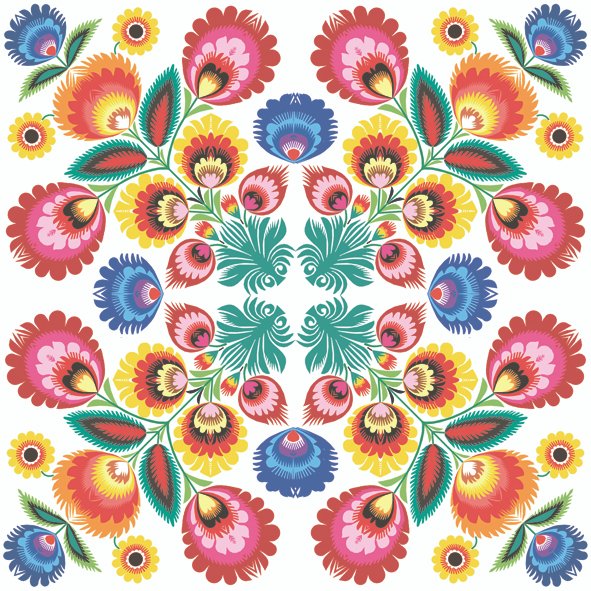 Serwetki papierowe Folkowe 33x33 3w 20szt ED-084