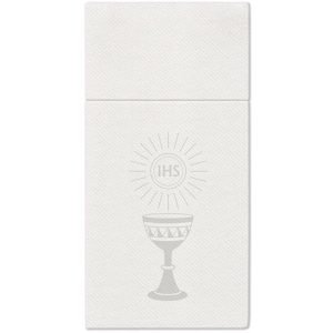 Kieszonki flizelinowe -My First Communion Silver 25szt