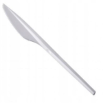 Nóż plastikowy Wielorazowy biały 100szt.