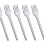 Widelec plastikowy Wielorazowy biały 100szt.