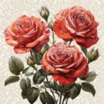 Serwetki papierowe Róże 33x33 20szt KW-126