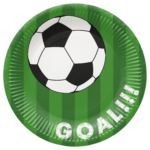 Talerzyki Papierowe Piłka Nożna 8szt., średnica 23cm Paw