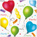 Serwetki Papierowe Baloniki 33x33 20szt