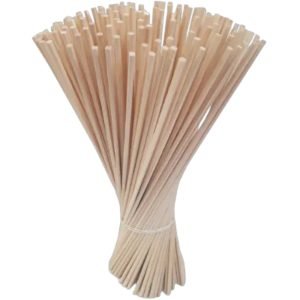 Patyczki Drewniane do Waty Cukrowej kwadratowe 40cm