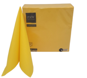 Serwetki Flizelinowe Żółte 50szt Paw