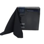 Serwetki Flizelinowe Czarne 50szt Paw