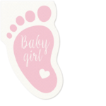 Serwetki Flizelinowe Stópka Różowa 50szt Paw