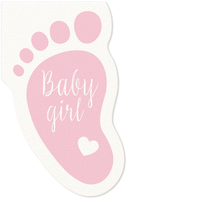 Serwetki Flizelinowe Stópka Różowa 50szt Paw