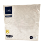 Serwetki flizelinowe jasno beżowe Paw 40x40 cm - 50 szt | eleganckie serwetki premium do dekoracji stołu, gastronomii i eventów