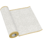 Bieżnik flizelinowy Rococco White 24 m x 40 cm