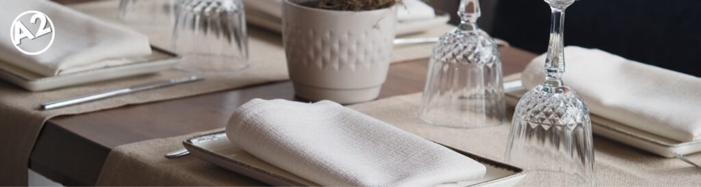 serwetki flizelinowe - nakrycie stołu