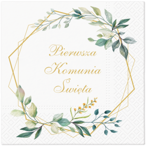 Serwetki papierowe - komunia święta 33x33 20szt