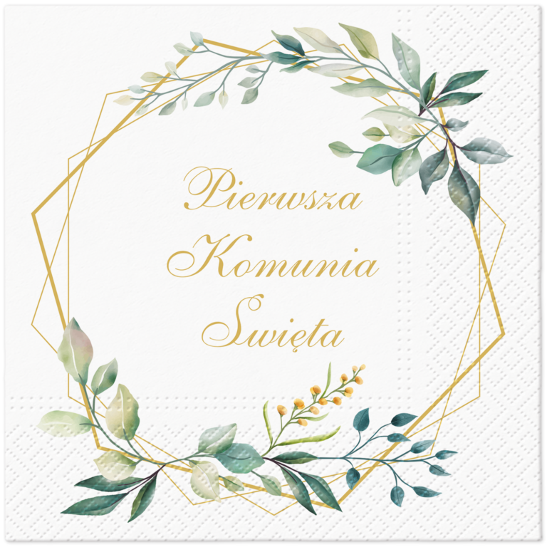 Serwetki papierowe – Komunia Święta 33×33 20szt