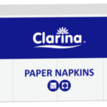 Serwetki Papierowe Biała 1/8 33x33 500szt  1w Clarina