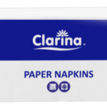 Serwetki Papierowe Biała 33x33 250szt  2w Clarina