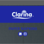 Serwetki Papierowe Czarna 33x33 250szt  2w Clarina